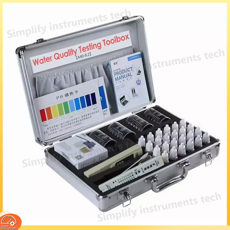 Pool Test Kit Digital - Wasserqualitätstester TDS PH-Meter Digitales Wassertestkit Reagenzstreifen