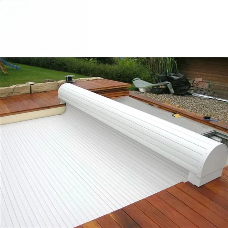 Pool Cover Reel Above Ground - Automatische Elektrische Einziehbare Sicherheits-Schwimmbadabdeckung für Aufstellpools