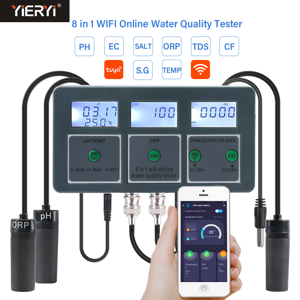 Pool Test Kit Digital - WiFi Tuya Smart PH Meter Datenlogger