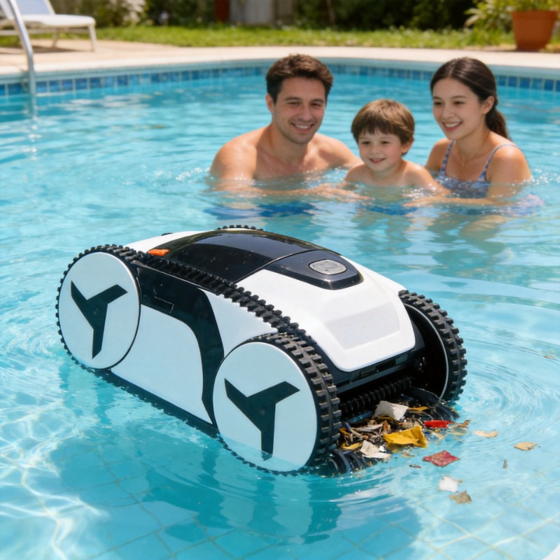 Pool Robot Cleaner Cordless - Schwimmbad-Reinigungsroboter APP-gesteuerter Kabelloser Pool-Roboter-Reiniger Automatisches Werkzeug
