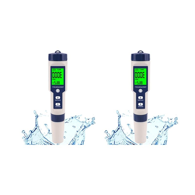Pool Test Kit Digital - A89E-2X Salzgehalt-Messgerät für Pools, digitales Salzgehalt-Messgerät,