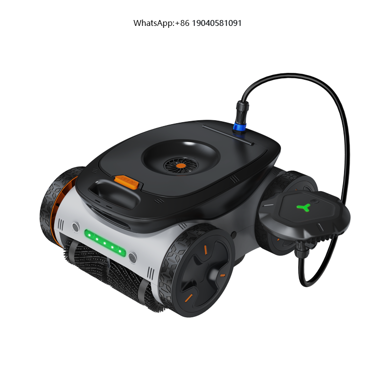 Pool Robot Cleaner Cordless - Professioneller Schwimmbad-Reinigungsroboter Kabelloser Automatischer Staubsauger Intelligenter