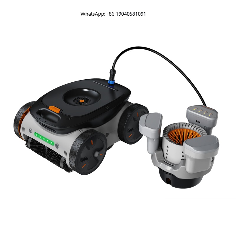 Pool Robot Cleaner Cordless - Kabelloser Poolroboter mit Wasserlinienreinigung und automatischer
