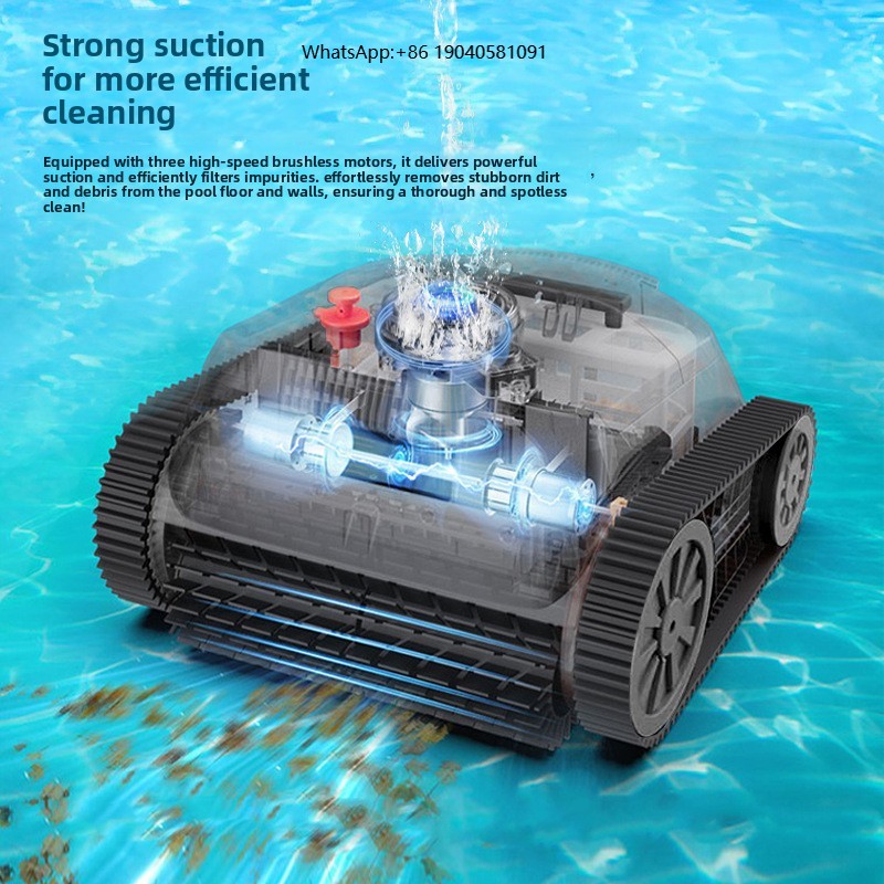 Robotic Pool Cleaner Wall Climbing - Grenzüberschreitender Schwimmbad-Reinigungsroboter Automatischer Wandkletternder Intelligenter Unterwasser-Staubsauger