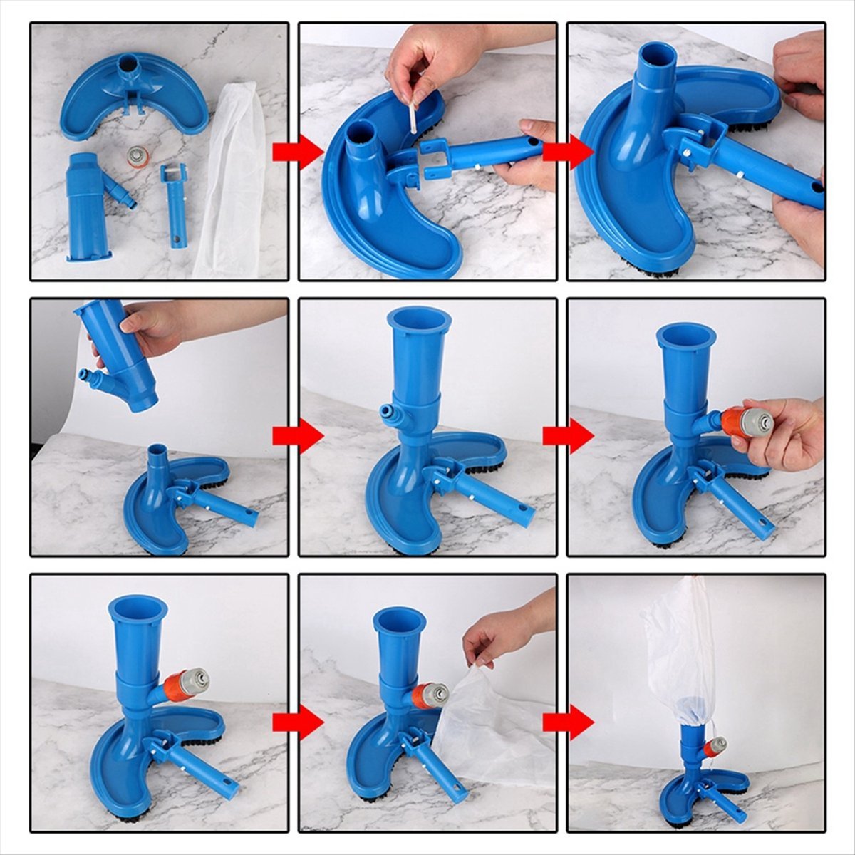 Pool Vacuum Head Brush - A387F-Reinigungs- und Desinfektionswerkzeug, Schwimmbad-Staubsauger, Teich- und