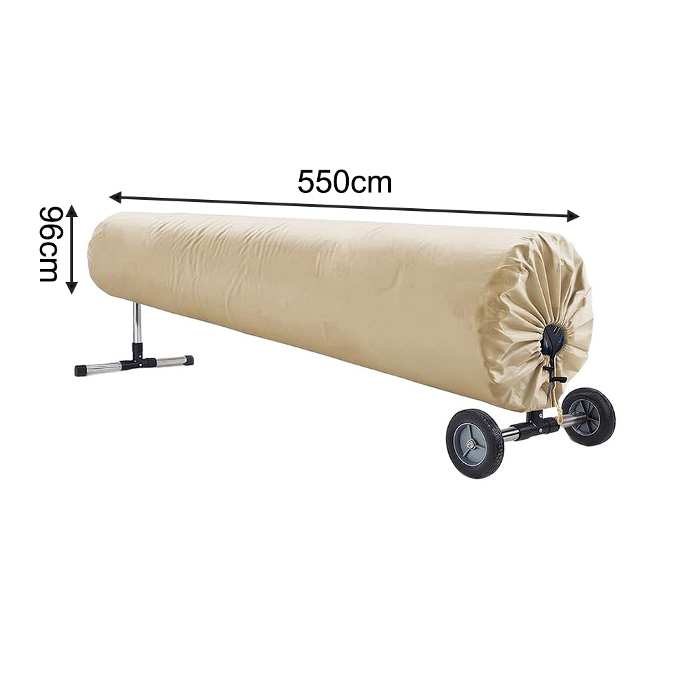 Pool Cover Reel Above Ground - Solarabdeckung für Schwimmbäder, Solar-Rollenschutzabdeckung, 210D Oxford