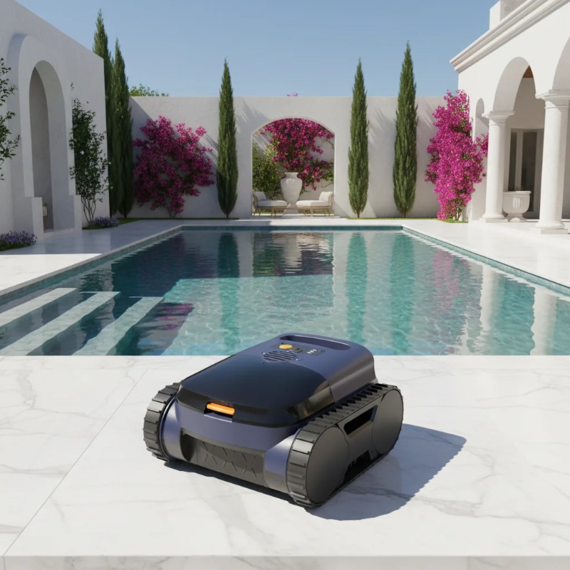Robotic Pool Cleaner Wall Climbing - Airo Kabelloser Roboter-Poolreiniger mit Intelligenter KI-Navigation