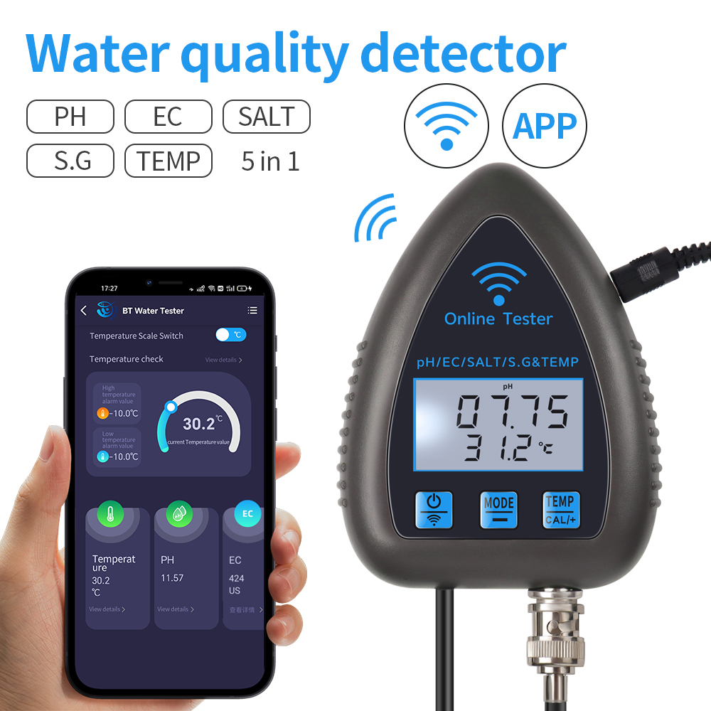 Tuya WiFi 5-in-1 Wasserqualitä – Pool Test Kit Digital Bewertung und Preis