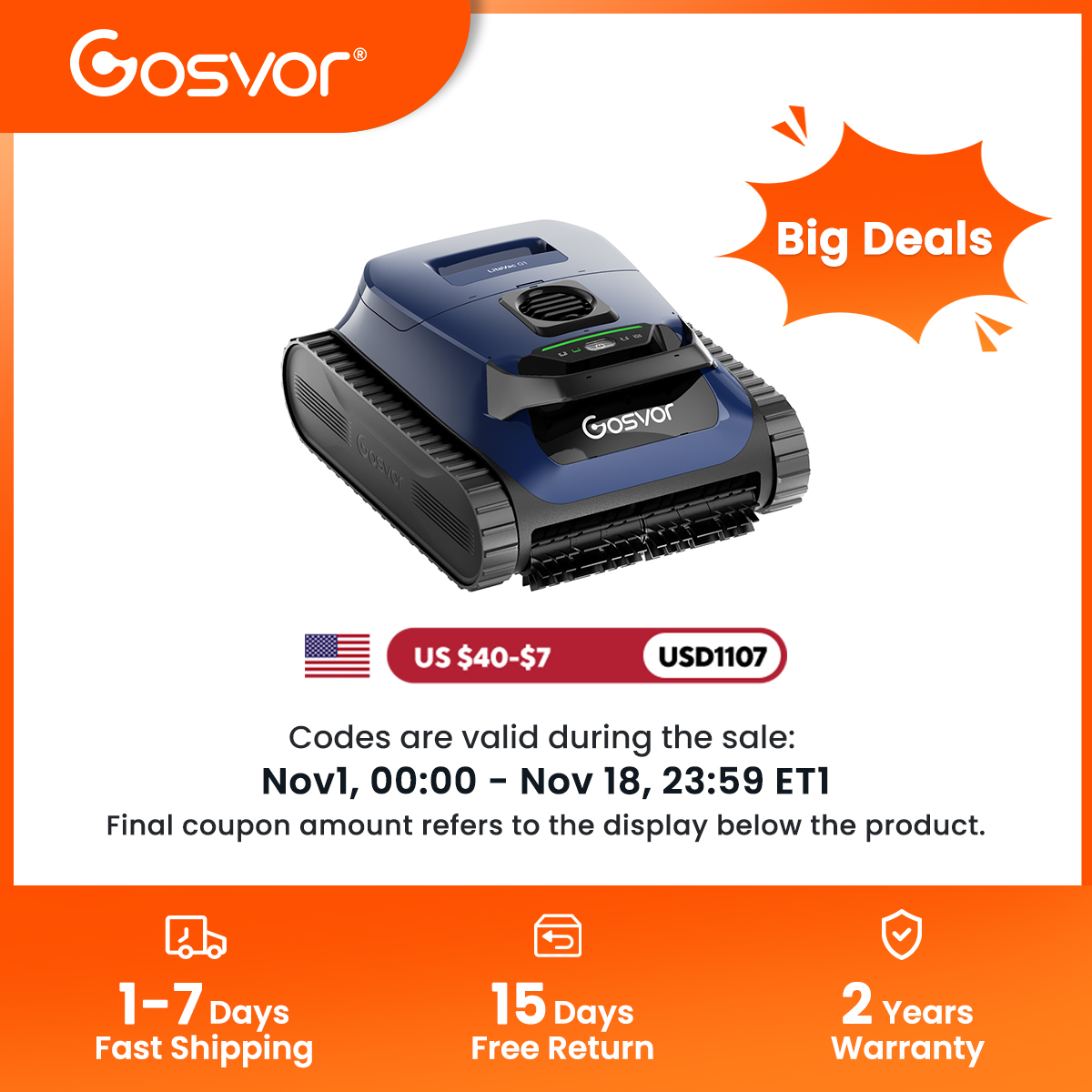 Gosvor LiteVac G1 Roboter-Pool – Pool Cleaner Robot With App Bewertung und Preis