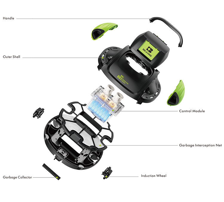 5000mAh Akku 36W Kabelloser Po – Robotic Pool Cleaner Wall Climbing Bewertung und Preis