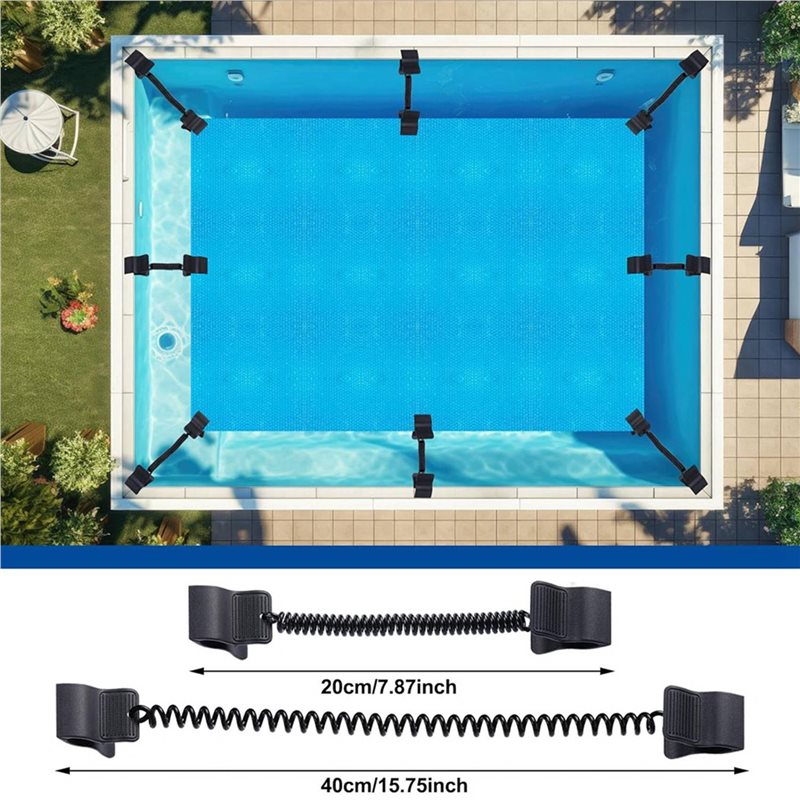 A89E-24 Stück Poolabdeckungscl – Pool Cover Reel Above Ground Bewertung und Preis