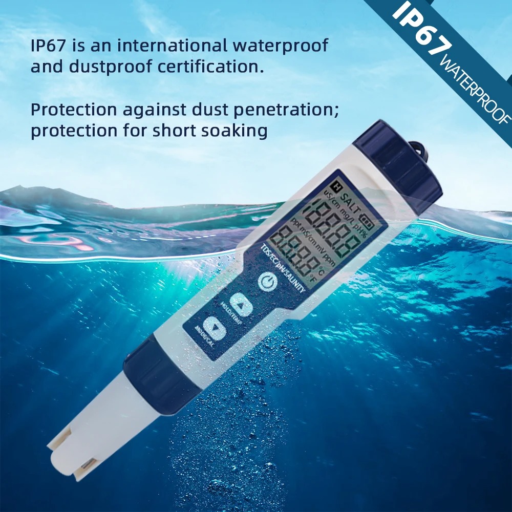 5 in 1 ph Temperatur tds ec Sa – Pool Test Kit Digital Bewertung und Preis