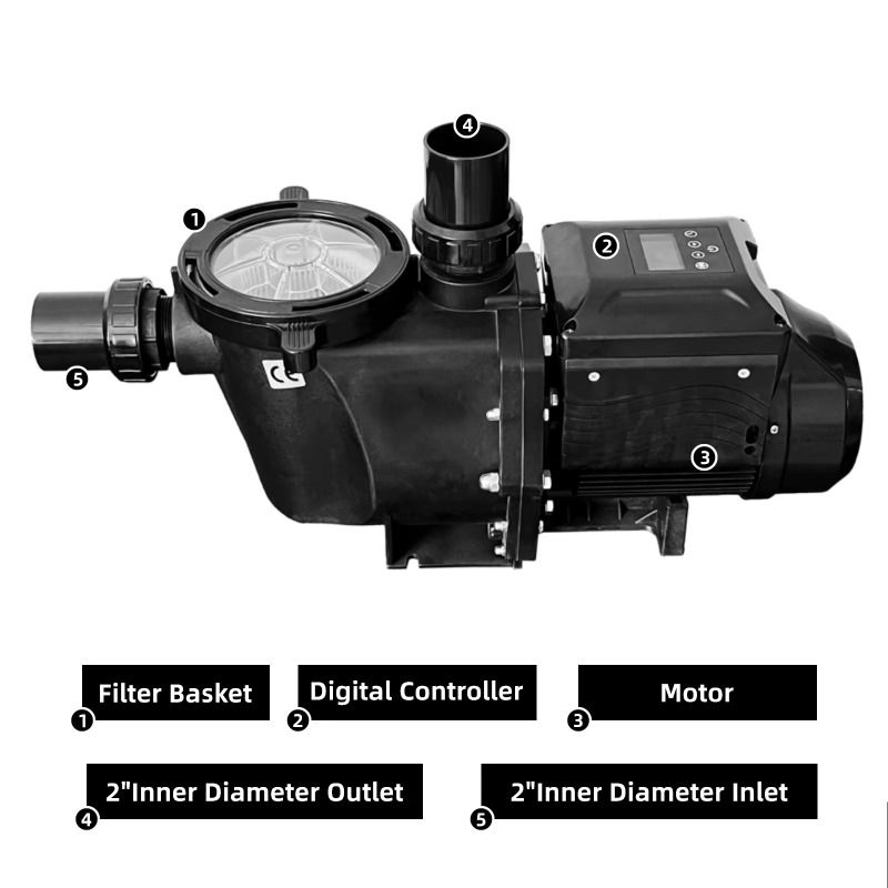 Großes Hydroponik-System für T – Pool Pump 2Hp Variable Speed Bewertung und Preis