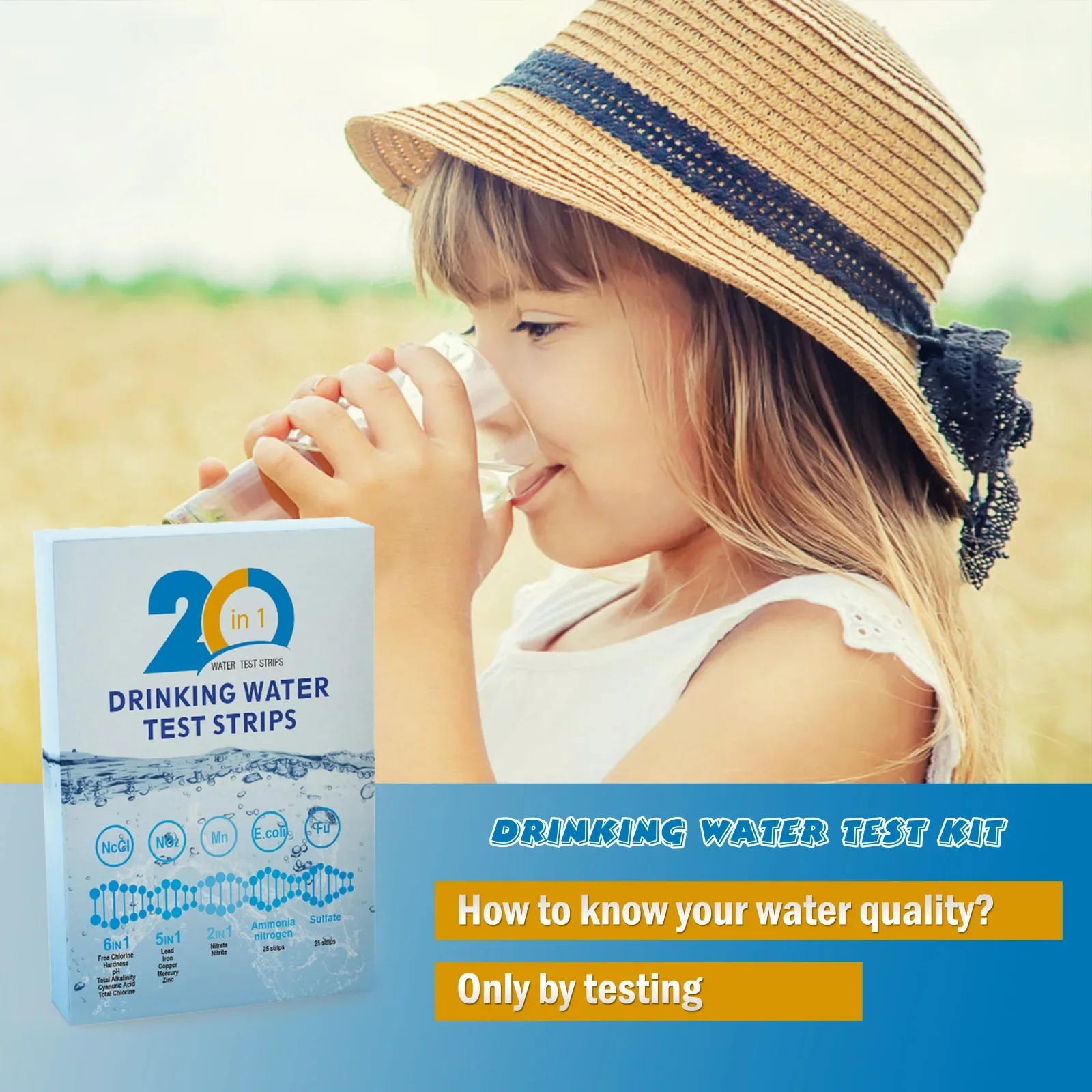 YAGO 20-in-1 Wasserteststreife – Pool Test Kit Digital Bewertung und Preis