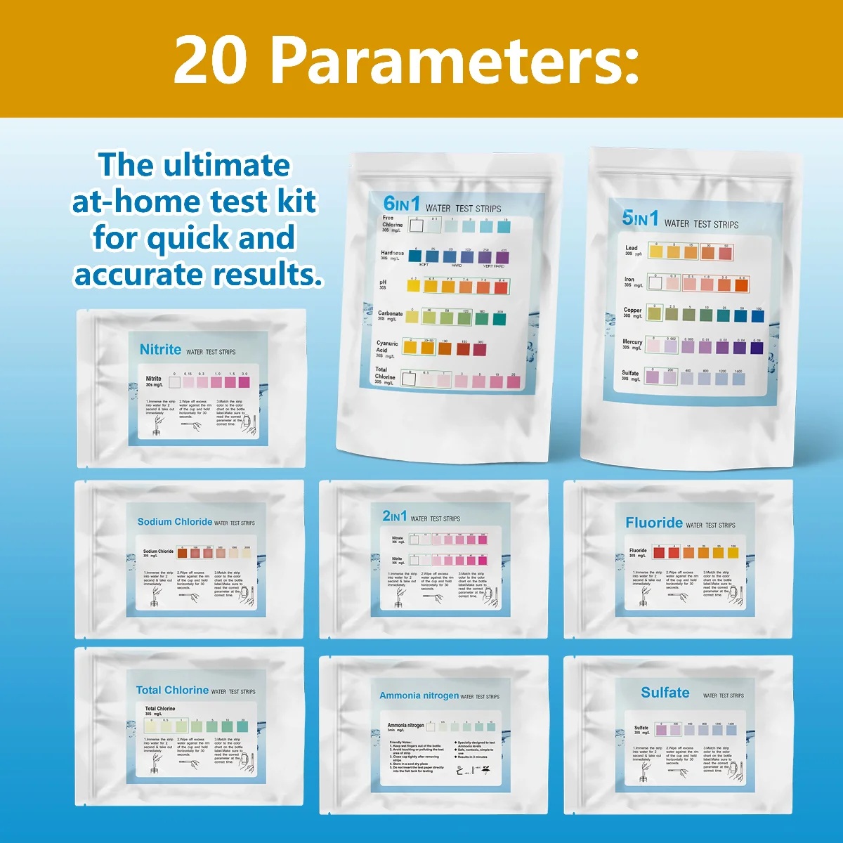 YAGO 20-in-1 Wasserteststreife – Pool Test Kit Digital Bewertung und Preis