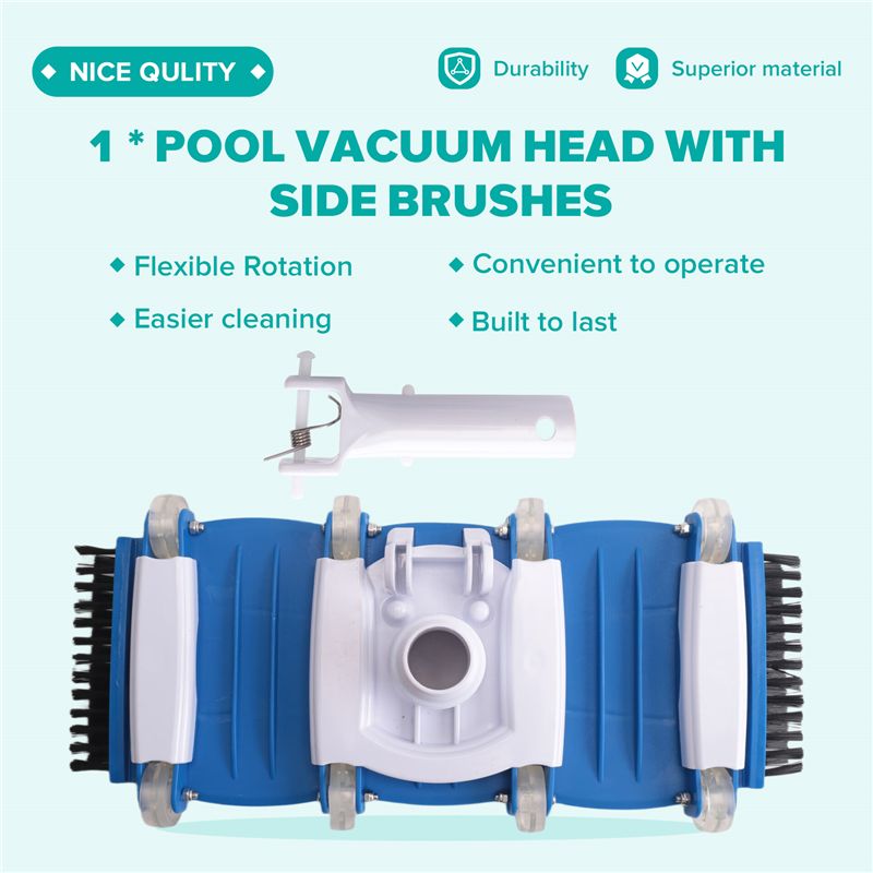 A89E-Pool-Reinigungsset - Saug – Pool Vacuum Head Brush Bewertung und Preis