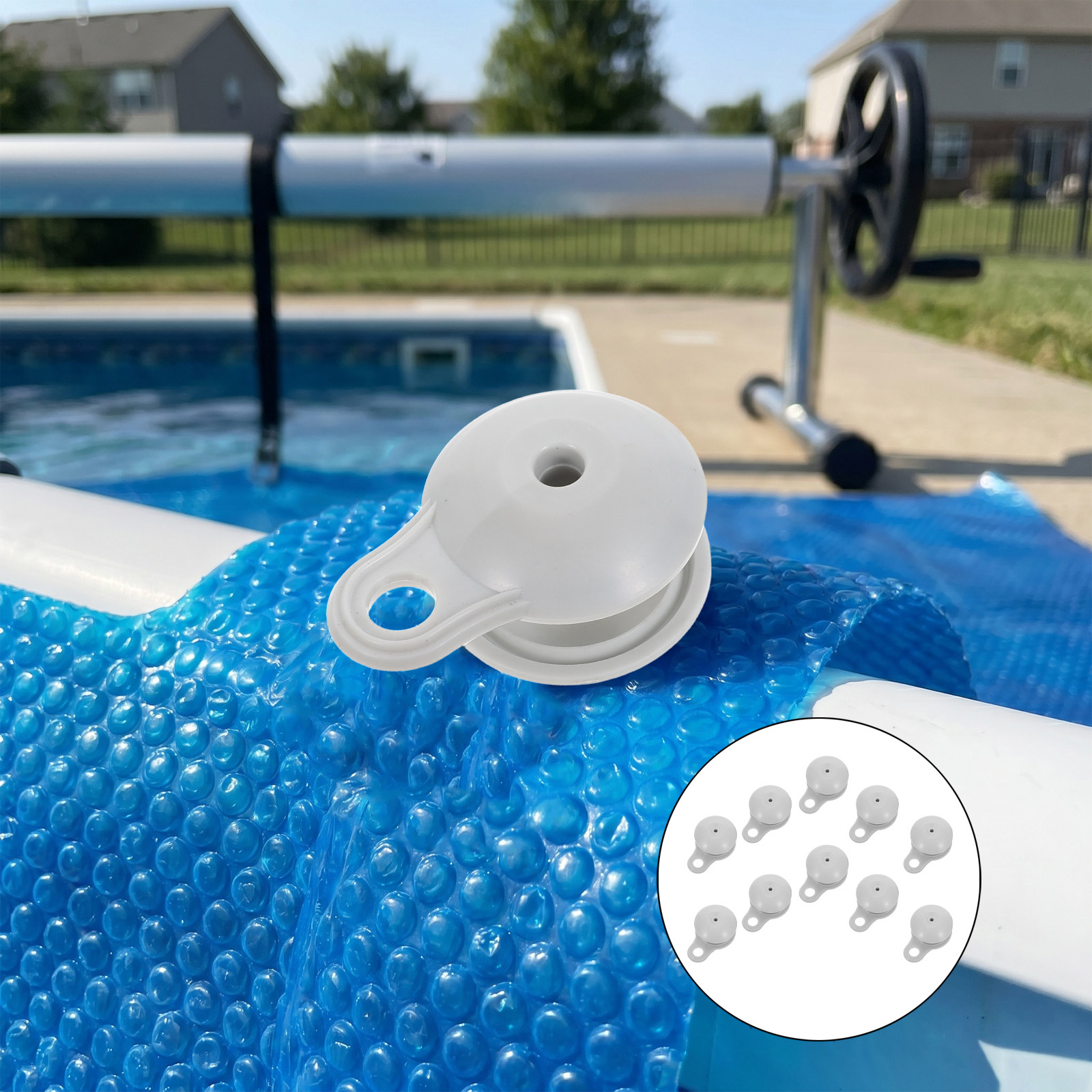 10 Stück Poolabdeckungsclips,  – Pool Cover Reel Above Ground Bewertung und Preis