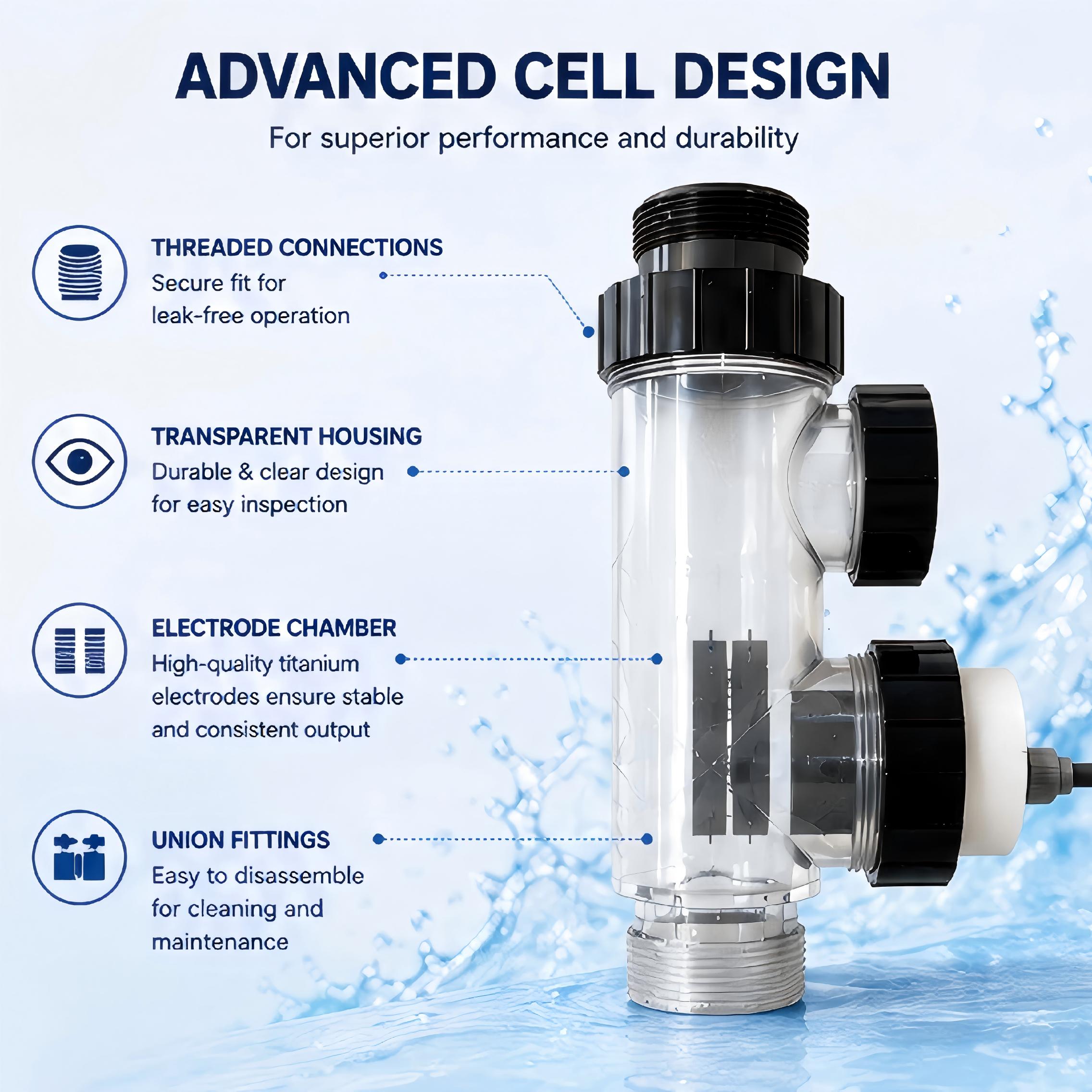20g/h Salz-Chlor-Generator für – Salt Water Chlorinator Cell Bewertung und Preis
