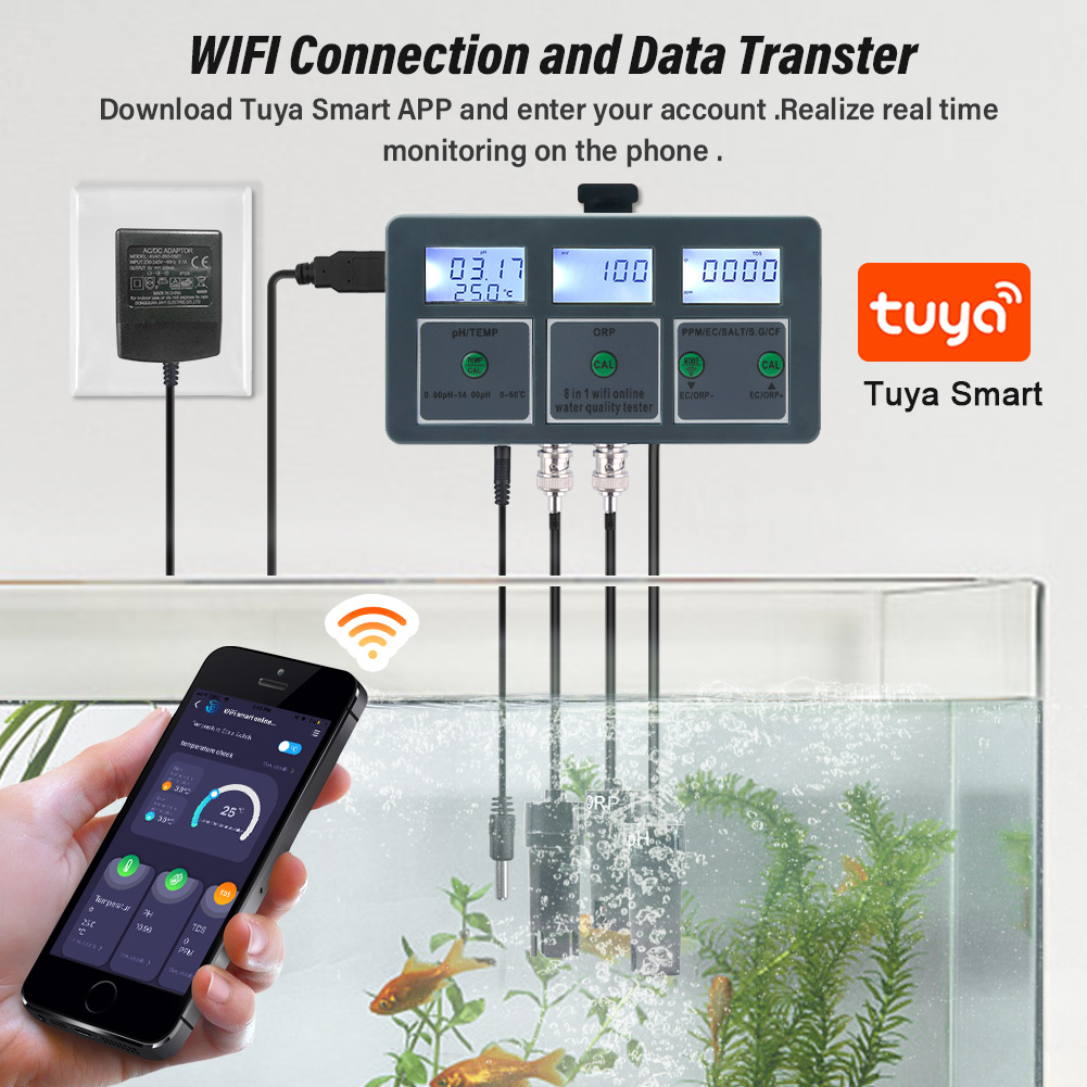 Yieryi WiFi Tuya Smart PH ORP  – Pool Test Kit Digital Bewertung und Preis